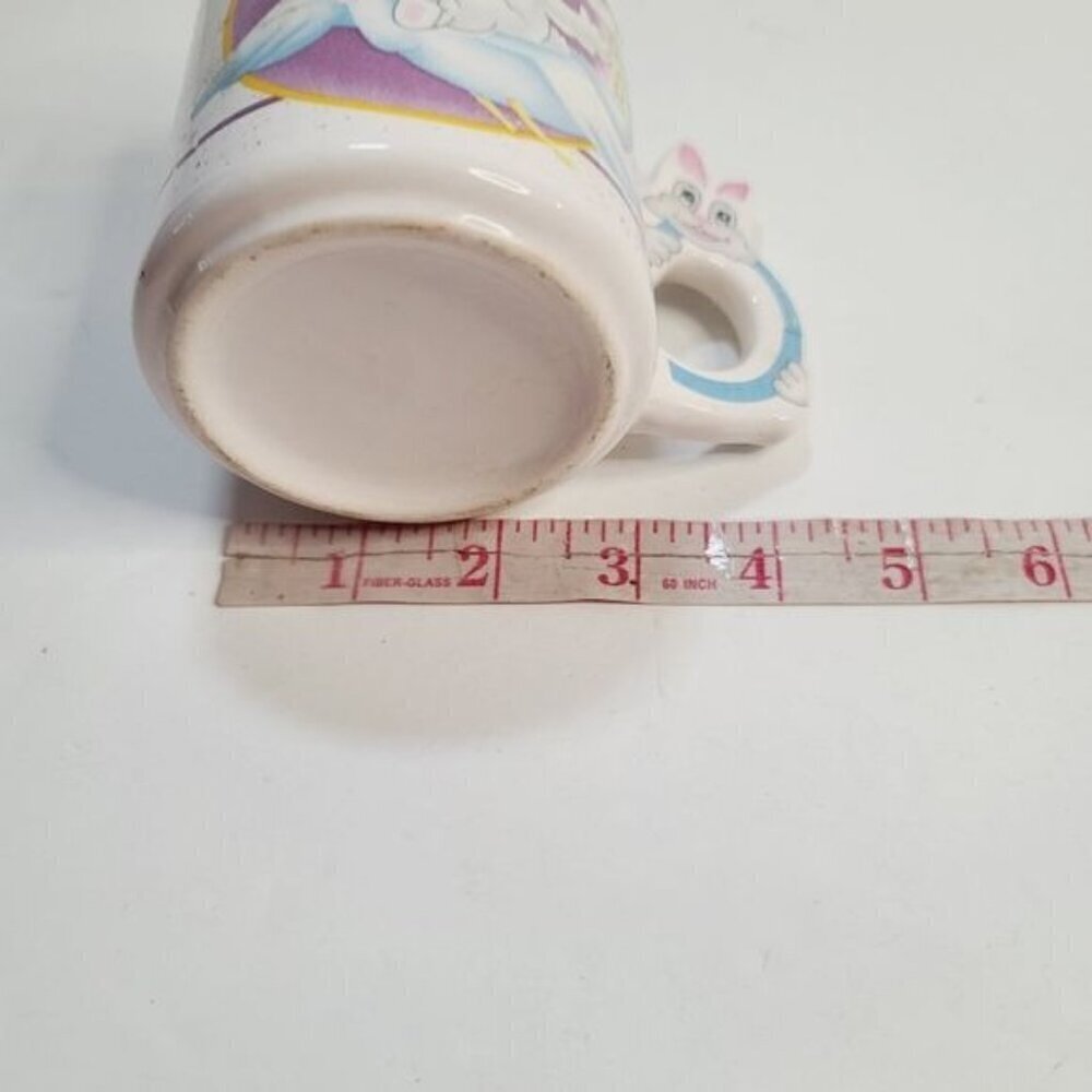 Vintage Kitsch Psychedelic Bunny Rabbit Kawaii Bunny Handle Quirky Coffee Mug - Picture 11 of 15